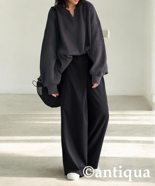ANTIQUA セットアップ antiqua 「antiqua」 セットアップ MEDIUM ライム レディース