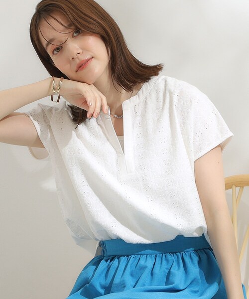 DRESKIP（ドレスキップ） tシャツ 半袖 「S-LL」抜け感とすっきり見え
