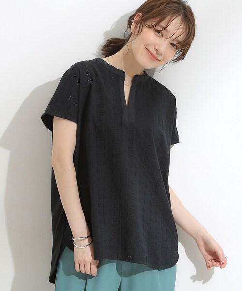 DRESKIP（ドレスキップ） tシャツ 半袖 「S-LL」抜け感とすっきり見え