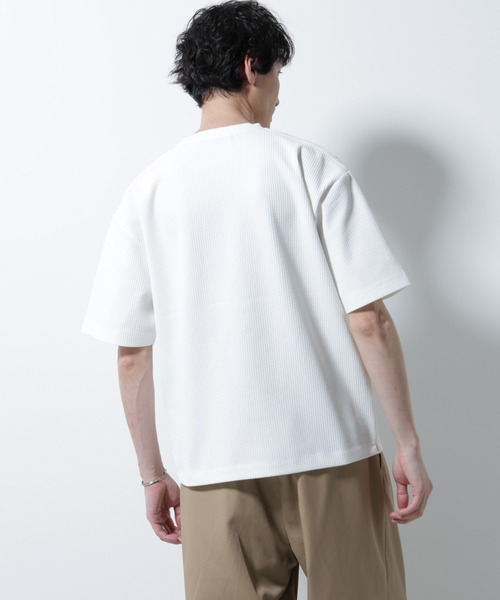 tシャツ ドライソフトワッフルTシャツ 半袖 メンズの画像