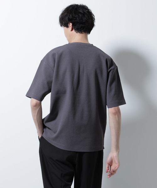 tシャツ ドライソフトワッフルTシャツ 半袖 メンズの画像