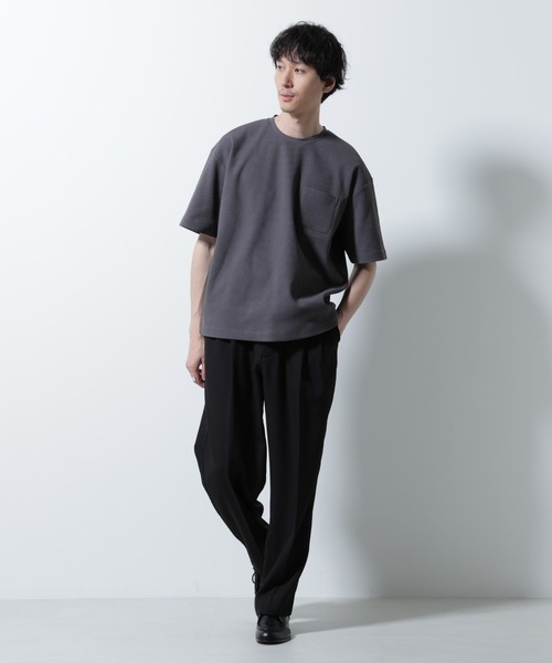 tシャツ ドライソフトワッフルTシャツ 半袖 メンズの画像
