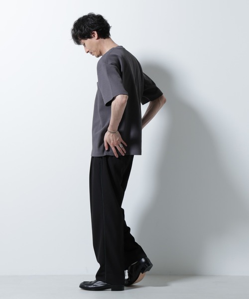 tシャツ ドライソフトワッフルTシャツ 半袖 メンズの画像
