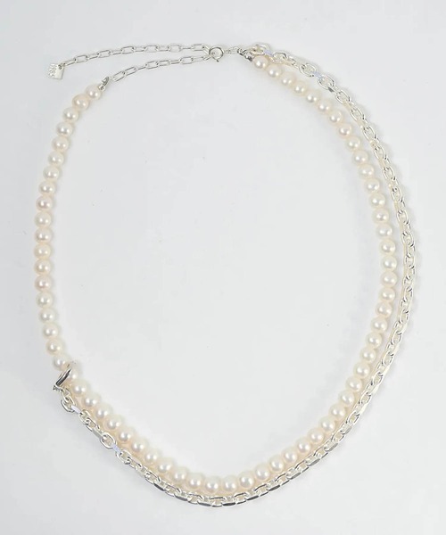 HERGO ネックレス NP:HERGO Droop Chain Pearl Necklace SV-925