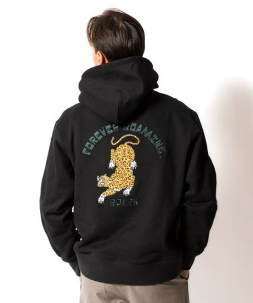 ROARK REVIVAL トップス(メンズ) F.ROAMING P/O HOOD SWEAT  L  BLACK ROARK REVIVAL（ロアークリバイバル） パーカー 「ROARK」”F.ROAMING