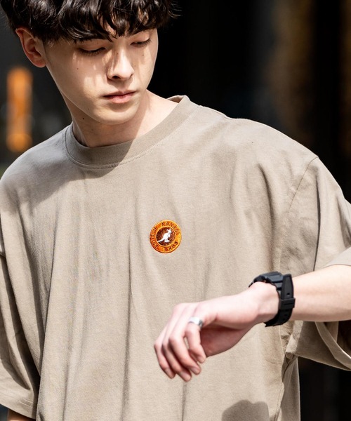 「KANGOL」 半袖Tシャツ L ブラック メンズ