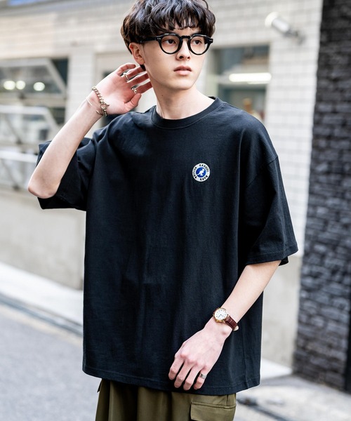 「KANGOL」 半袖Tシャツ L ブラック メンズ
