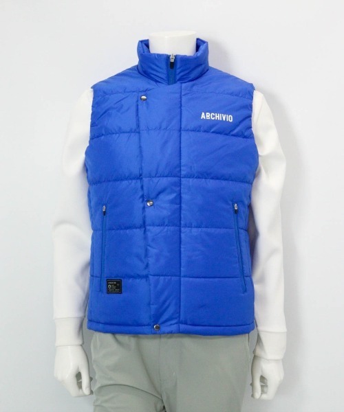 archivio（アルチビオ） ベスト ジレ 「MENS」ジップアップ撥水中綿