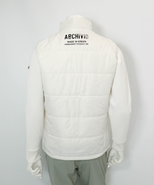 archivio（アルチビオ） ベスト ジレ 「MENS」ジップアップ撥水中綿