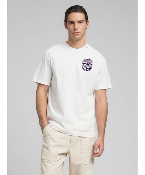 REPLAY（リプレイ） tシャツ リラックスフィット ヘビーコットン