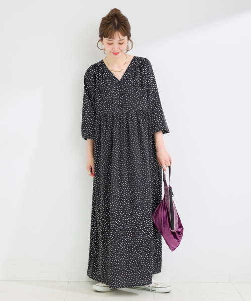 B.C STOCK ワンピース 「追加」「WEB限定」ウォッシャブル / ドット