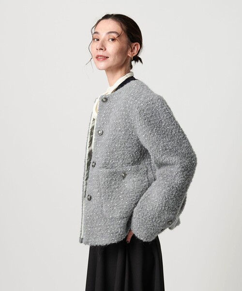 BEAUTY＆YOUTH UNITED ARROWS ジャケット ノーカラージャケット ドット