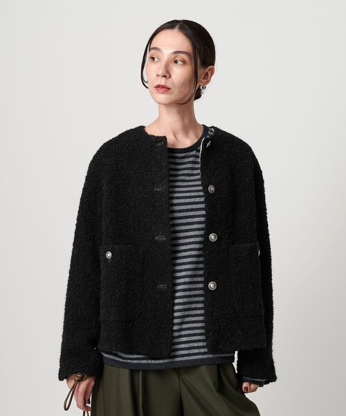 BEAUTY＆YOUTH UNITED ARROWS ジャケット ノーカラージャケット ドット