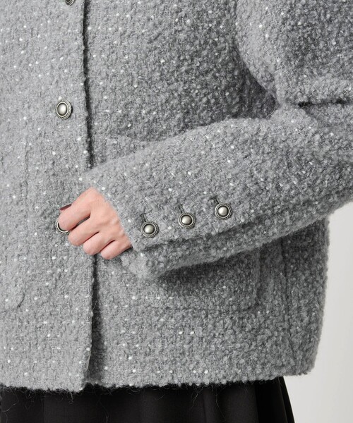 BEAUTY＆YOUTH UNITED ARROWS ジャケット ノーカラージャケット ドット