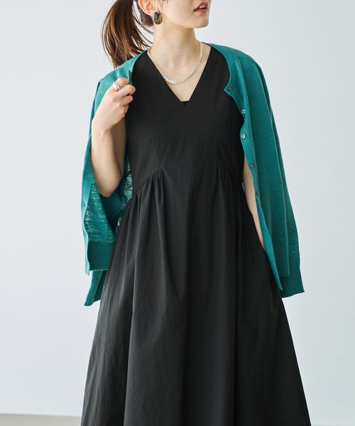 IENA 「IENA」 ノースリーブワンピース 38 ブルー レディース