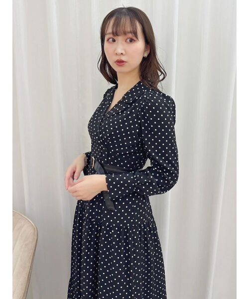 dazzlin（ダズリン） ワンピース テーラーカラーコルセットワンピース