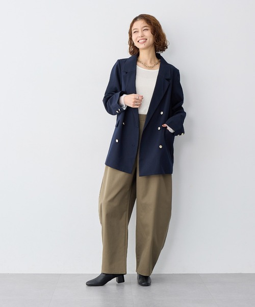 youko 様CITYSHOP オーバーサイズネイビーテーラードジャケット F CITYSHOP】ネイビー オーバーサイズジャケット CITYSHOP ジャケット