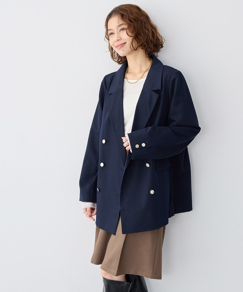 セオリー　ネイビー　ブレザー　小さいサイズ　テーラードジャケット　レディース Theory セオリー レディース テーラードジャケット サイズ：2(M位