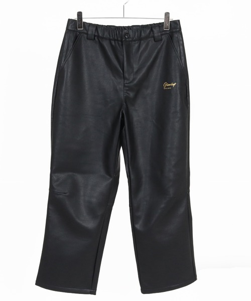 GLIMCLAP パンツ mp14143-Synthetic Leather Straight-Leg Trousers