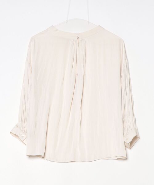 「NOBLE」 7分袖ブラウス - ベージュ レディース_画像2