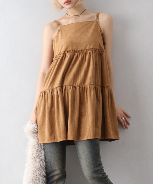 SpRay（スプレイ） ワンピース ティアードミニキャミワンピース