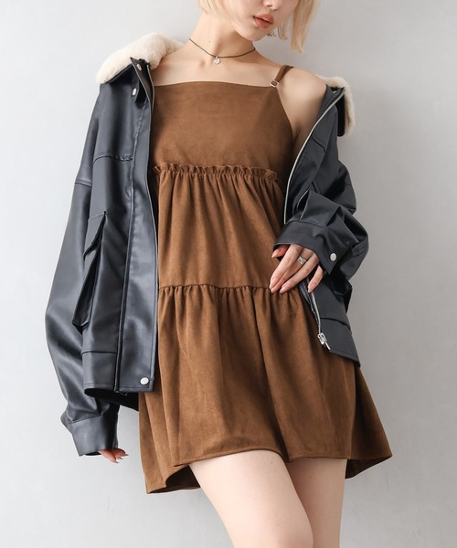 SpRay（スプレイ） ワンピース ティアードミニキャミワンピース