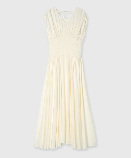 anuans（アニュアンス） 半袖ワンピース FREE ホワイト レディース