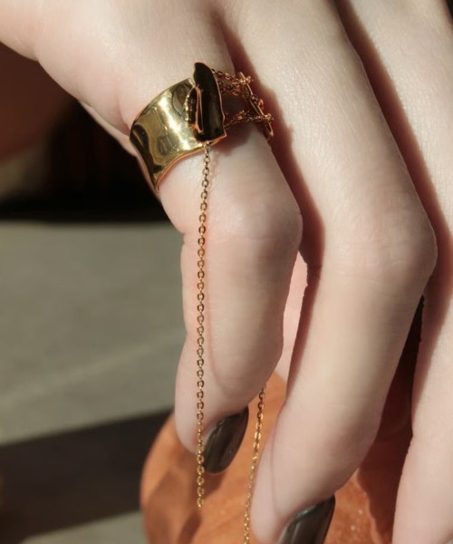 指輪 リング 「SILVER925」ノーム プレイング チェーン ピンキー リング / norme playing chain pinky ring