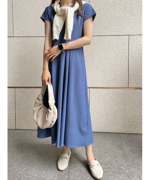 「Pierrot」 半袖ワンピース L モカ レディース_画像2