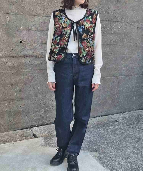 beauty:beast ペンキ加工ジレ　ベスト　ストリート RODEO CROWNS WIDE BOWL | JQDニットベスト (ニット ) |SHEL'TTER WEBSTORE