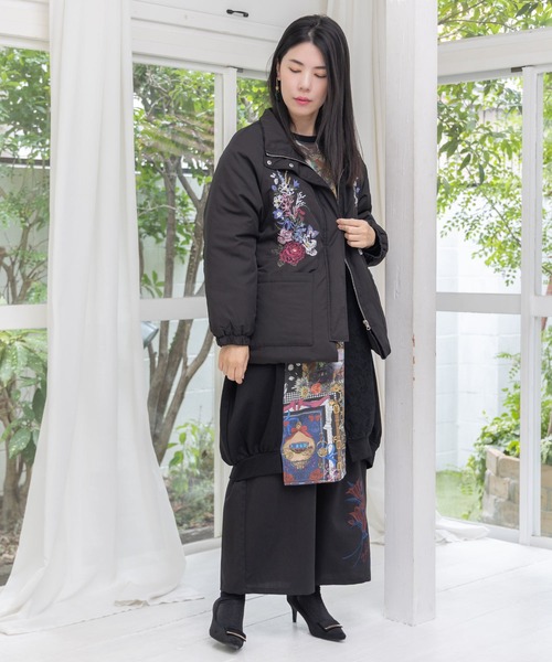 iS ScoLar（イズスカラー） パンツ 553253：フリンジシフォン巻き