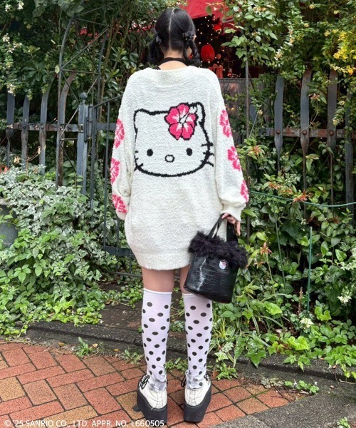 激かわいい Y2K ハローキティ　ブラック ストーン ショートカーディガン 🖤🩶 #hellokitty#diesel#ハローキティ#キティちゃん#ラインストーン