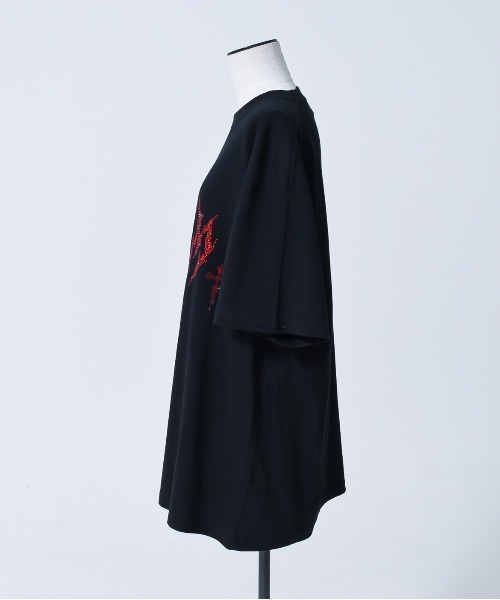 REFLEM（レフレム） 半袖Tシャツ FREE ブラック×レッド レディース