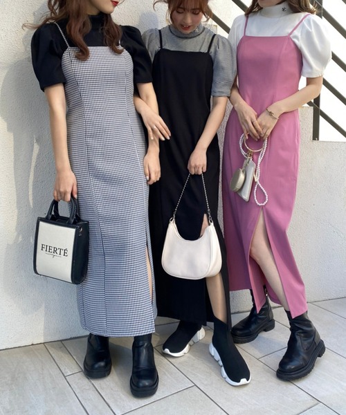 「one after another NICE CLAUP」 半袖カットソー FREE ブラック系その他 レディース_画像9