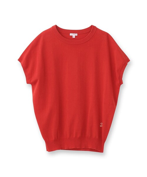 「DRESSTERIOR」 半袖ニット 38 ワインレッド レディース_画像2