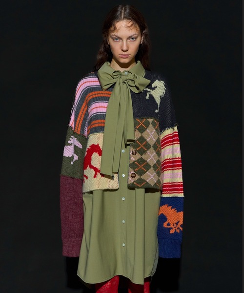 MAISON SPECIAL（メゾンスペシャル） カーディガン Horse Knit