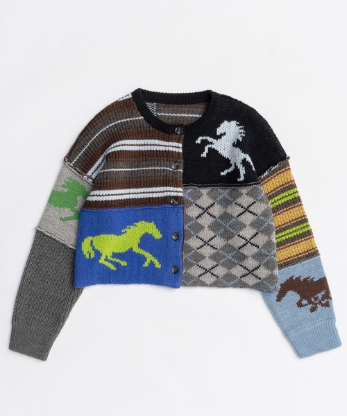MAISON SPECIAL（メゾンスペシャル） カーディガン Horse Knit