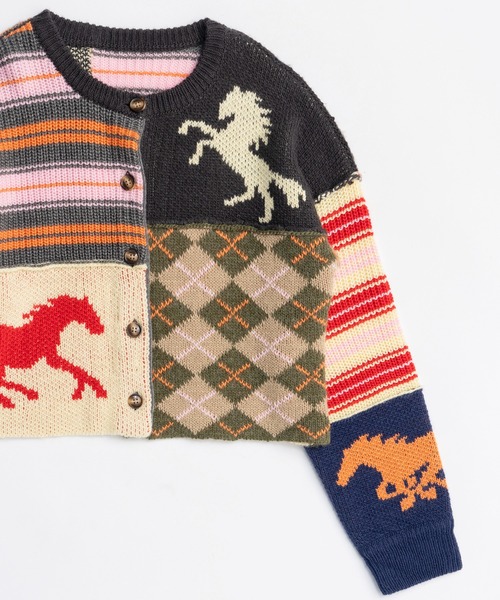 MAISON SPECIAL（メゾンスペシャル） カーディガン Horse Knit