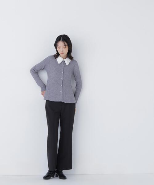 【本日限定値下げ】2wayカラーペプラムニット NATURAL BEAUTY BASIC（ナチュラルビューティーベーシック