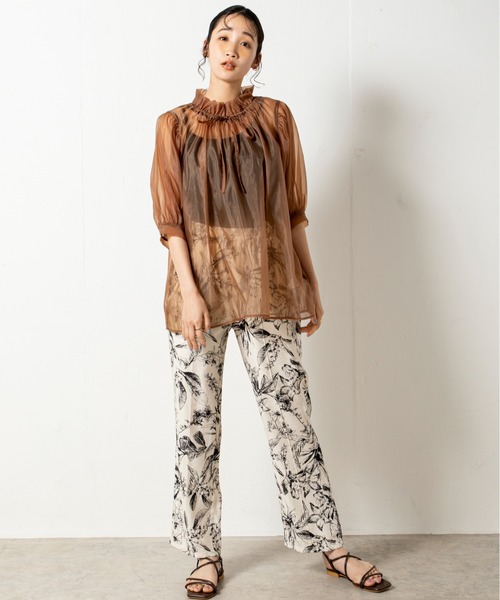 「MILLION CARATS」 イージーパンツ FREE オフホワイト レディース_画像8