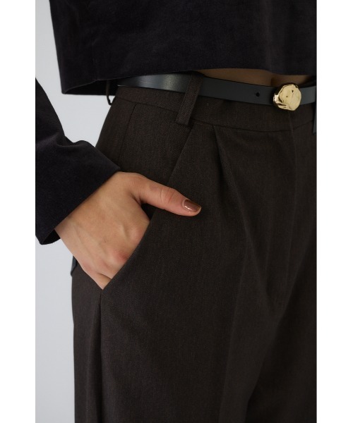 RIM.ARK スラックス パンツ Leather like patch PT レザーライクパッチ