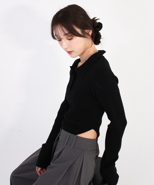 Reurie'（レウリィ） tシャツ ポロボディースーツ シンプル カジュアル