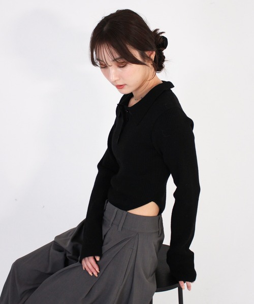 Reurie'（レウリィ） tシャツ ポロボディースーツ シンプル カジュアル
