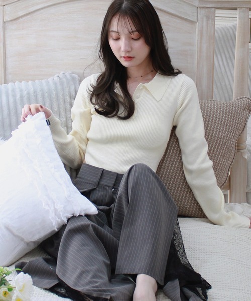 Reurie'（レウリィ） tシャツ ポロボディースーツ シンプル カジュアル