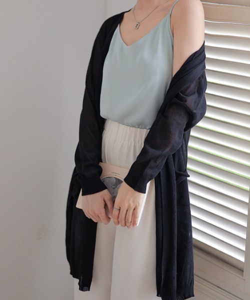 「COCOMOMO」 ニットカーディガン FREE パープル レディース_画像7