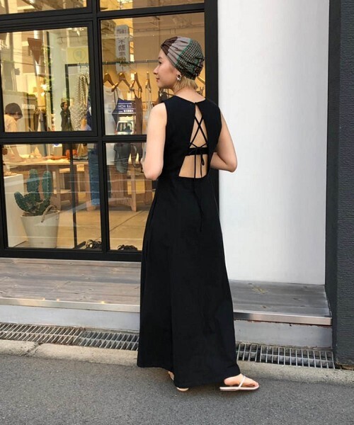 「TODAYFUL」 ノースリーブワンピース 38inch ベージュ レディース_画像3