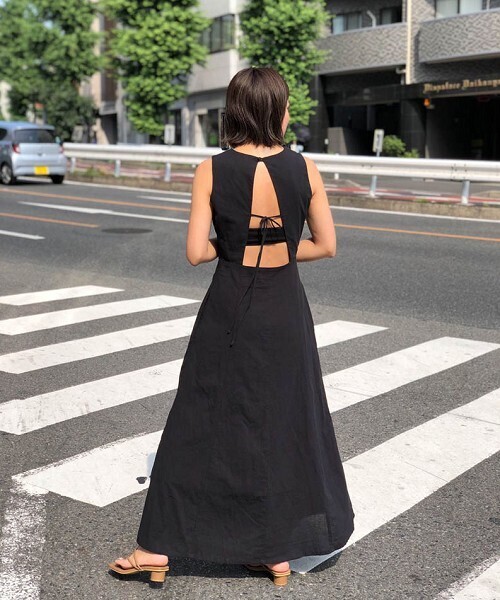 「TODAYFUL」 ノースリーブワンピース 38inch ベージュ レディース_画像4