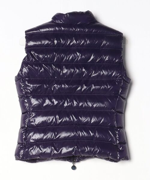 モンクレール ダウンジャケット ベスト レディース サイズ0 MONCLER（モンクレール） ワンポイントダウンベスト 0 パープル