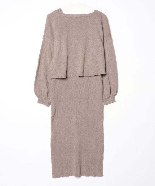 「LOWRYS FARM」 コンビワンピース FREE ブラウン レディース_画像2