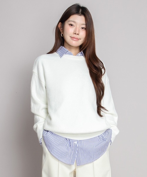 ニット セーター ゆったりニット レディース : ZOZOTOWN Yahoo!店